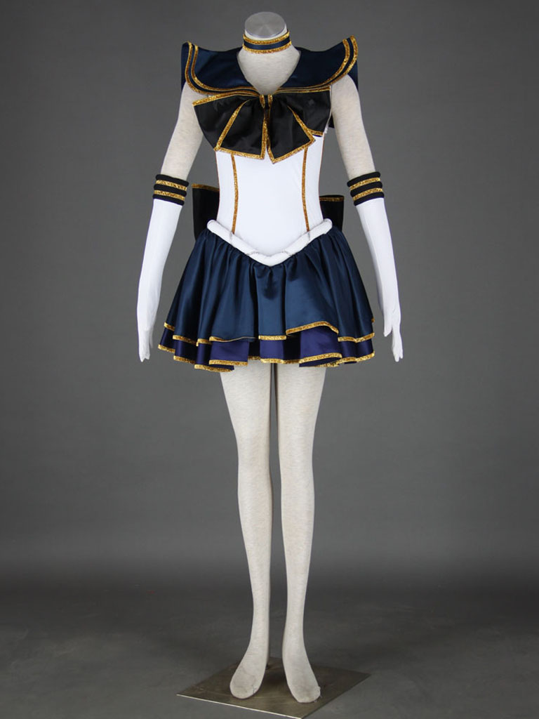 Sailor Moon Living Theatre Meiou Setsuna Sailor Pluto Cosplay Costume